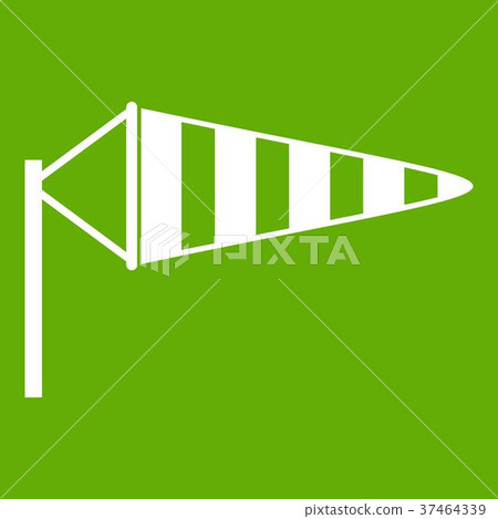 Windsock icon green 37464339