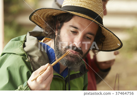 農業休息午餐外國人 37464756