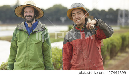 Farmer men and foreign men 37464899