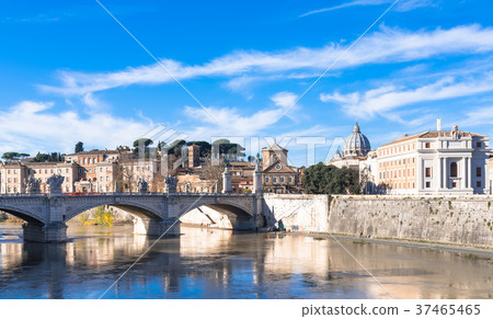 Rome Tupele and cupola of St. Peter's Basilica Rome Tupele and cupola of St. Peter's Basilica 37465465