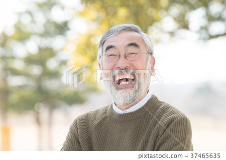 Smiling Grandpa Senior Man Smiling Grandpa Senior Man 37465635