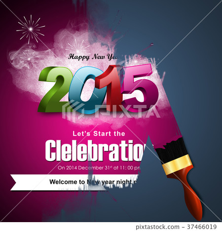 Happy New Year 2015 celebration concept Happy New Year 2015 celebration concept 37466019
