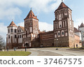 Mir castle in Belarus in spring 37467575