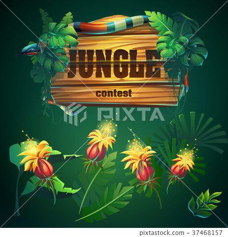 Vector cartoon different elements 37468157