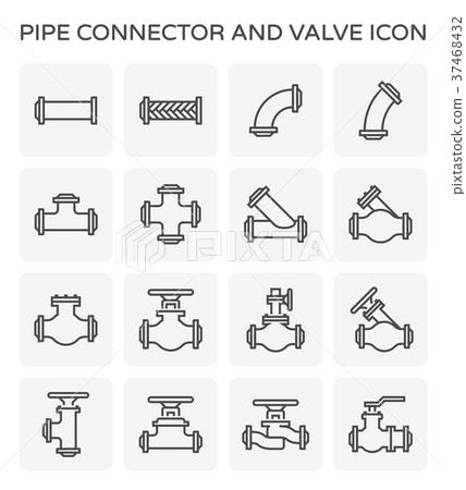 pipe connector icon pipe connector icon 37468432