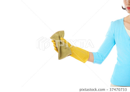 Woman Wrapped up in Housework 37470733