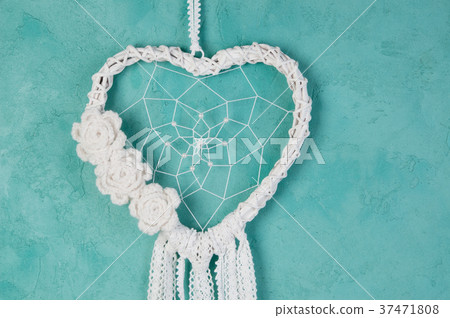 White heart dream catcher White heart dream catcher 37471808