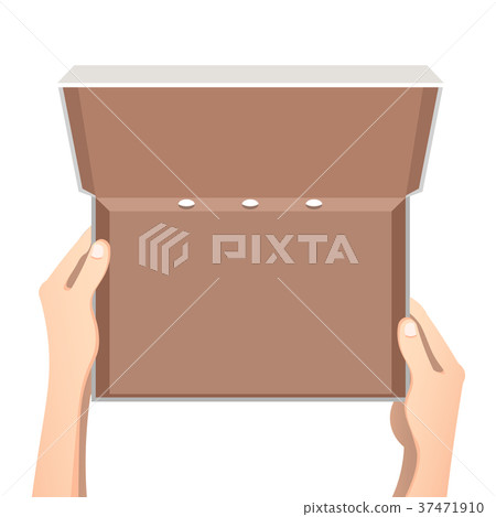 Open empty cardboard box Open empty cardboard box 37471910