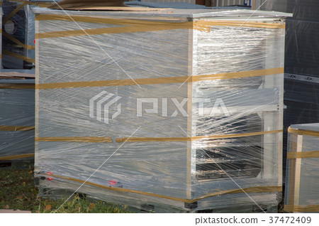 Parts of the idustrial air handling units standing Parts of the idustrial air handling units standing 37472409