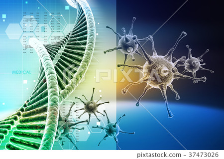 Virus with dna stucture Virus with dna stucture 37473026