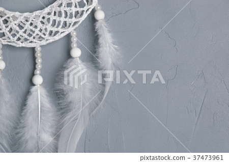 White crochet dream catcher 37473961