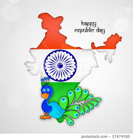 illustration of Indian Republic Day background 37474580
