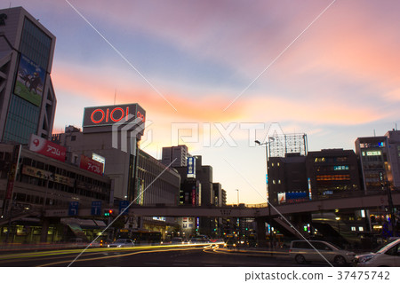 Sunset in Kinshicho 37475742