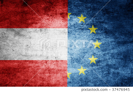 country relations. Flags on textured background 37476945