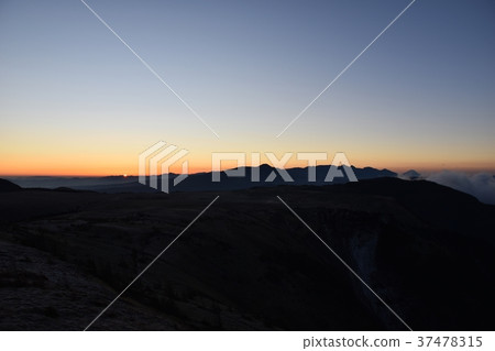 Migahara plateau and dawn 37478315