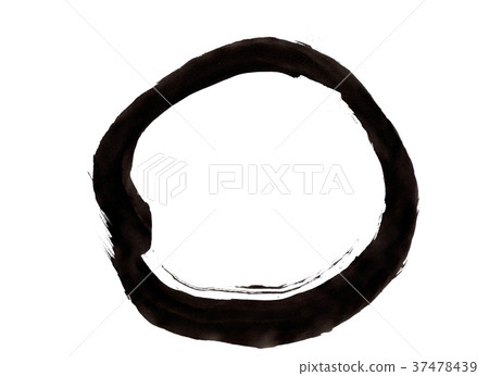 Hand-written circle with ink soup - Stock Illustration [37478439] - PIXTA