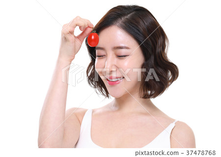 美容,護膚,美容,20多歲,女孩,滴番茄,維生素 美容,護膚,美容,20多歲,女孩,滴番茄,維生素 37478768