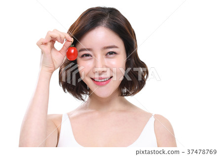 美容，護膚，美容，20多歲，女孩，滴番茄，維生素 37478769