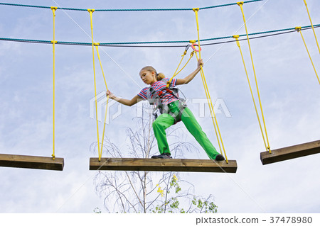 Extreme vacation in a rope park Extreme vacation in a rope park 37478980