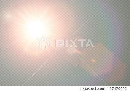 Vector transparent sunlight lens flare light 37479932