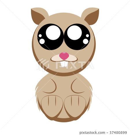 Cute hamster character 37480899