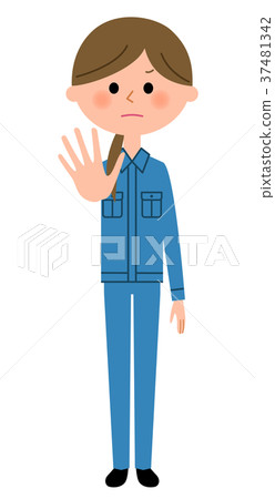 Woman in work clothes 37481342
