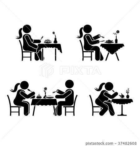Eating and drinking pictogram 37482608