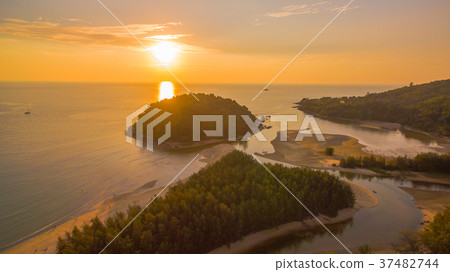 sunset at Kala island endwise of Layan beach 37482744