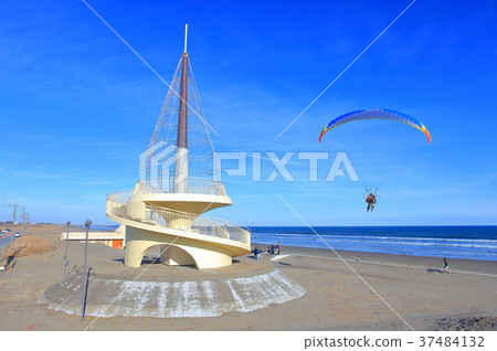 Kujukuri海灘塔和馬達滑翔傘 Kujukuri海灘塔和馬達滑翔傘 37484132