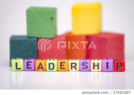 concept dices cube with word LEADERSHIP  37485887
