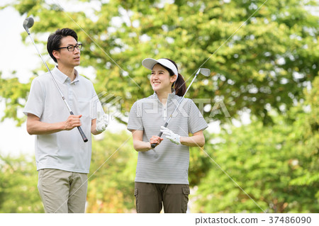 高爾夫夫婦體育高爾夫球場圖像 37486090