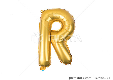 English alphabet  from  balloons 37486274