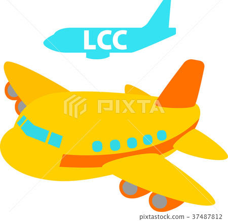 LCC, cheap airline airliner 37487812