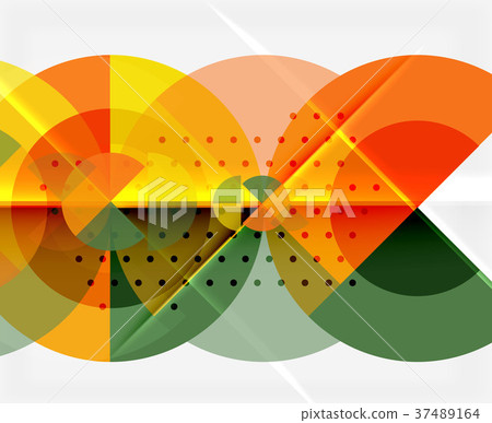 Circle elements on black background Circle elements on black background 37489164