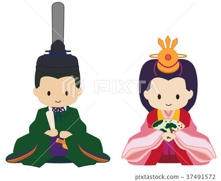 逗人喜愛的小女孩內在邊綠色 37491572