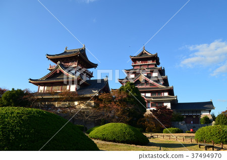 [Kyoto Prefecture] Fushimi Momoyama Castle, castle tower 37494970