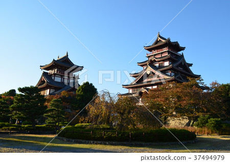 [京都府]伏見桃山城，城堡塔 37494979
