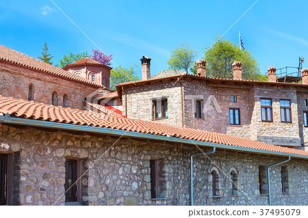 Meteora monastery close-up view, Greece 37495079