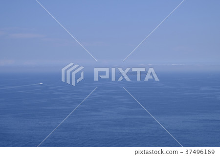 熱海大島依稀可見照片素材 37496169