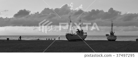 Summer clouds over the Jammerbugten, Denmark.  37497295