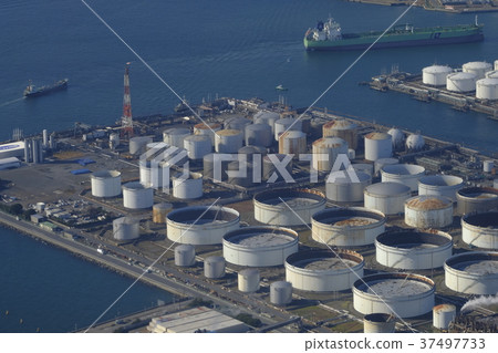航拍川崎市煉油廠照片素材 航拍川崎市煉油廠照片素材 37497733