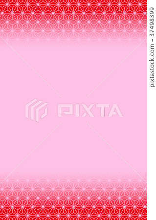 Background material, japanese style image, hemp leaves, pattern, pattern, japanese style, copy space, oriental, traditional pattern, middle-class, advertisement, ya 37498399
