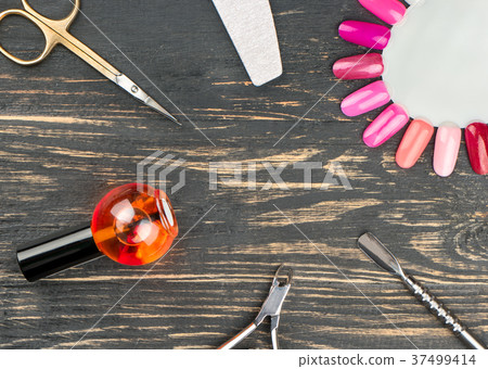 Manicure tool in table Manicure tool in table 37499414