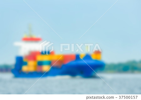 Cargo ship - blurred image Cargo ship - blurred image 37500157