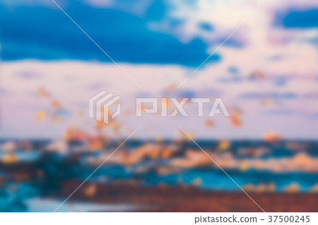 Sea landscape - blurred image Sea landscape - blurred image 37500245
