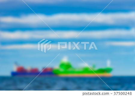 Cargo ship - blurred image Cargo ship - blurred image 37500248