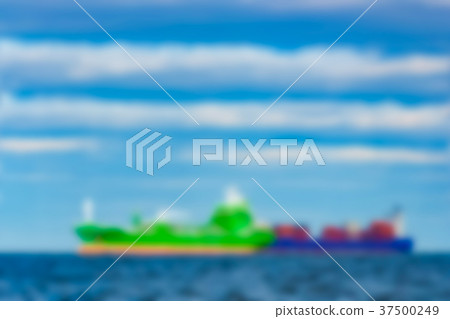 Cargo ship - blurred image Cargo ship - blurred image 37500249