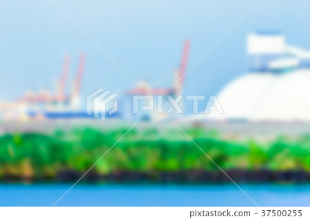 Cargo terminal - blurred image Cargo terminal - blurred image 37500255
