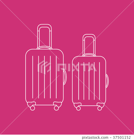 suitcases for travel Summer time, vacation. 37501152