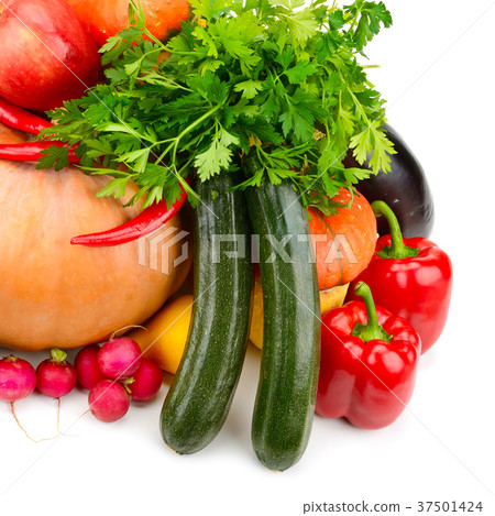 Large collection of useful vegetables and fruits Large collection of useful vegetables and fruits 37501424